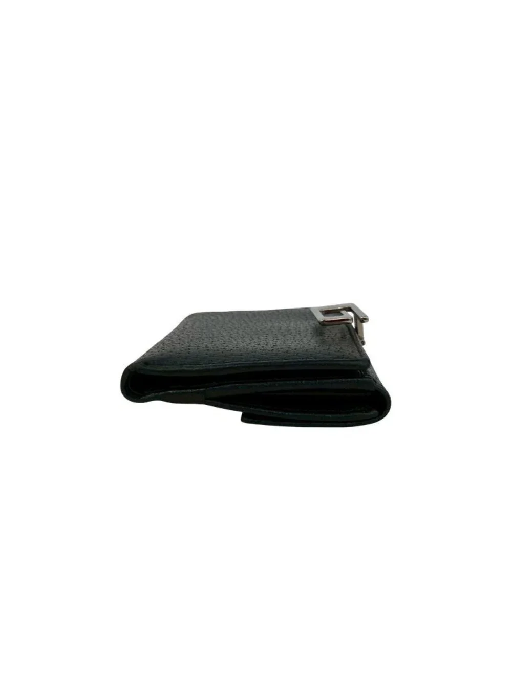 Gucci Logo Leather Bifold Wallet Mini Billfold Coin Purse Black - Picture 5 of 9